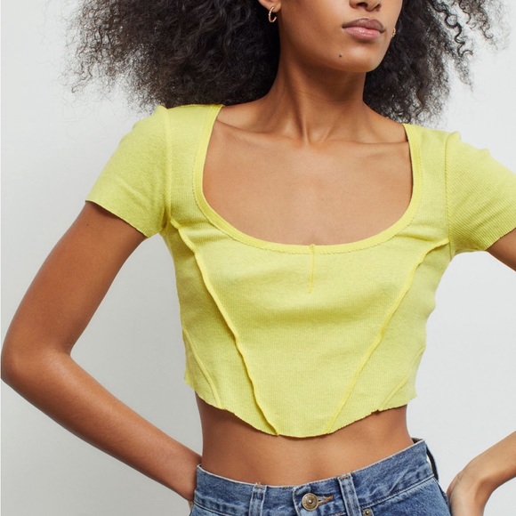 Urban Outfitters Tops - NWT Urban Outfitters Seamed Scoop Neck Crop Top